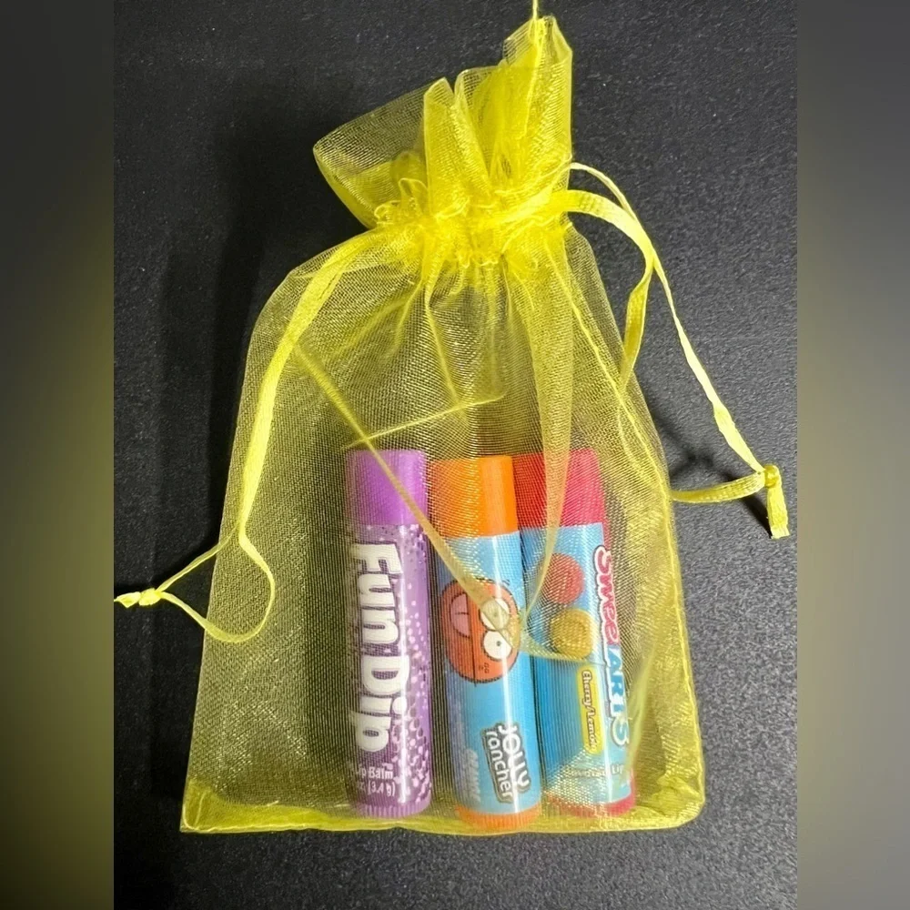 Set of 3 brand new lip balm candy chapsticks